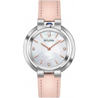 Bulova 96P197 Diamond Hvid/Læder Ø35 mm