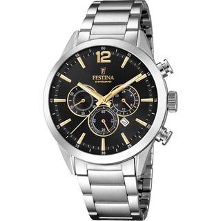 Herre Sort og Sølv Modeur Festina F20343/4