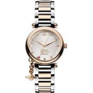 Vivienne Westwood Orb Quartz Silver Dial Two Tone Steel Bracelet Ladies Watch VV006SLRS
