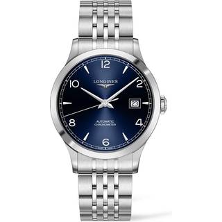 Longines L2.821.4.96.6 Record Blå/Stål Ø40 mm