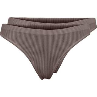 Pieces - Pcsymmi Thong 2-pack - Undertøj til damer og piger - Falcon Detail: Pack - L/XL