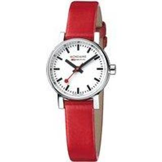 Mondaine evo2 Petite Red Leather Strap White Dial Ladies Watch MSE.26110.LC