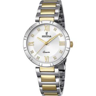 Herre Festina F16937/A Guld Sølv Ur