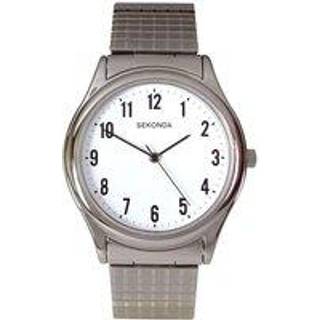 Sekonda Classic Quartz White Dial Silver Expander Stainless Steel Bracelet Men's Watch 3751
