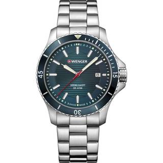 Wenger Seaforce Quartz Blue Dial Stainless Steel Bracelet Strap Men's Watch 01.0641.129