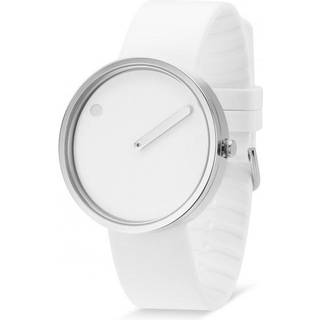 Picto - Hvid rem og hvid silikonerem - 40 mm