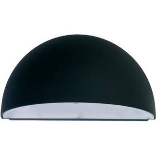 SG Armaturen Duett væglampe inkl. 10W lyskilde, E27, IP44/IP65, mat sort