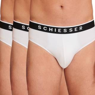 Schiesser 3-pak 95-5 Organic Cotton Rio Brief - White - Large * Kampagne *