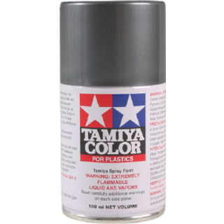Tamiya - TS-100 -  SG Bright Gun Metal (Semi Gloss) - Spraymaling - 100 ml