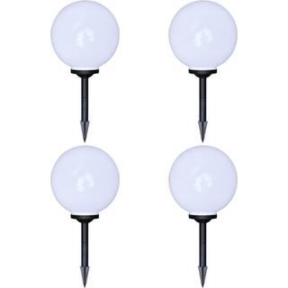 udendørslamper 4 stk. LED 30 cm med jordspyd