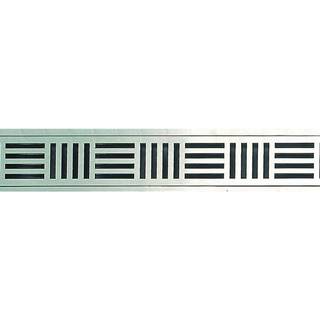 Unidrain rist Inca, 800 mm - Rustfrit stål/Børstet