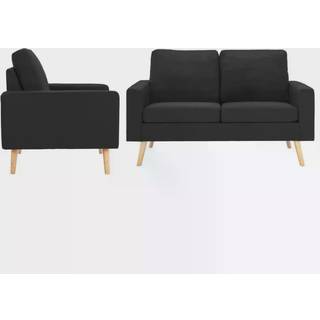 sofasæt 2 dele stof vinrød