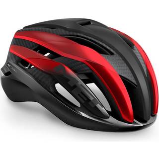 MET Trenta 3K Carbon cykelhjelm sort/rød - Hjelmstørrelse 52-56 cm