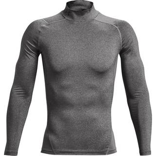HeatGear® Men's Mock Long Sleeve Carbon Heather / Black M