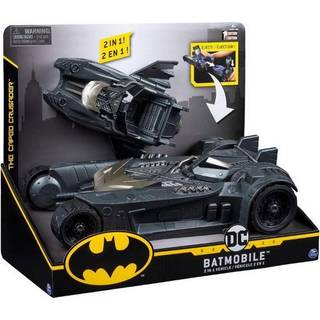 Batman Batmobile 2-i-1 køretøj - passer figurer 10 cm - 6055952