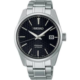 Seiko Presage Sharp Edge Series Automatic Black Dial Silver Stainless Steel Men's Watch SPB203J1