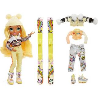 Rainbow High Winter Break Sunny Madison - Yellow Fashion Doll og Playset med 2 designerant?j par af ski og tilbeh?r