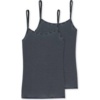 Schiesser 2-pak Modal Essentials Spaghetti Strap Tops - Darkblue - 48