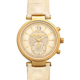 Michael Kors MK2444 Sawyer Champagne/Læder Ø39 mm