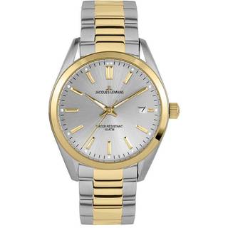 Jacques Lemans 1-1859J Derby Herrenuhr 40mm 10ATM
