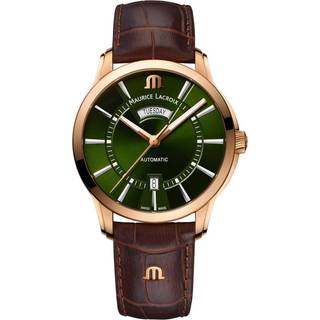 Maurice Lacroix Pontos Day Date 41mm PT6358-BRZ01-63E-3 - Herre - 41 mm - Analog - Automatisk - Safirglas
