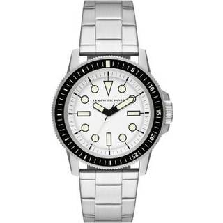 Armani Exchange AX1853 Leonardo Hvid/Stål Ø44 mm