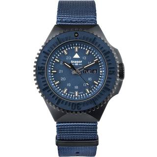 Traser H3 109856 P69 Black Blue Herrenuhr 46mm 20ATM