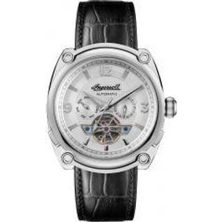 Ingersoll The Michigan Automatic White Dial Black Leather Strap Men's Watch I01105