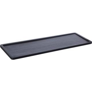 Bakke af Træ Rektangulær Sort 15 x 45 cm.