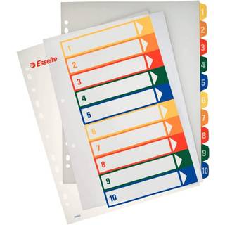 ESSELTE Register Projekt PP A4+ Printbar 1-10 hv 100213