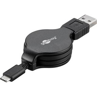 Udtrækkeligt USB A han til USB-type C - 1 meter