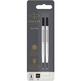 Parker PARKER rollerball refill, medium, sort, 2 stk.