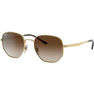 Ray - Ban Unisex RB3682 001/13 Solbriller Metal Guld Brun Geometrisk Normal Skygge