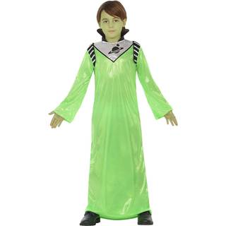 Kostume til børn Grøn alien 10-12 år (Refurbished A+)