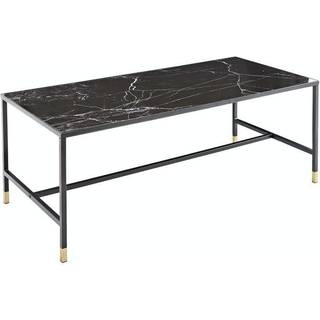 Dipp Sofabord 130 x 60 cm - Sort og Messing
