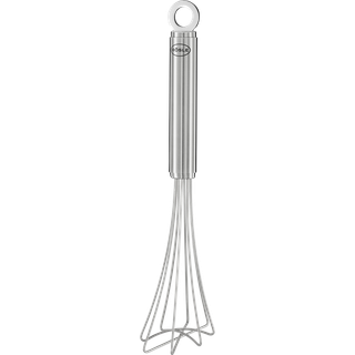 Rösle Gourmetbesen 27 cm mit Rundgriff - Edelstahl - Silber