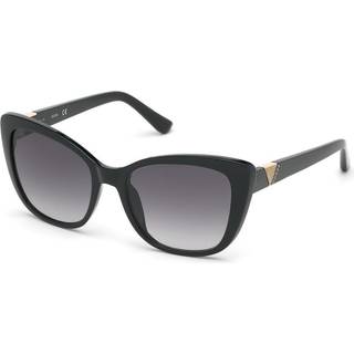 Guess Kvinde GU7600 01B Solbriller Injiceret Sort Røg Cat Eye Normal Skygge