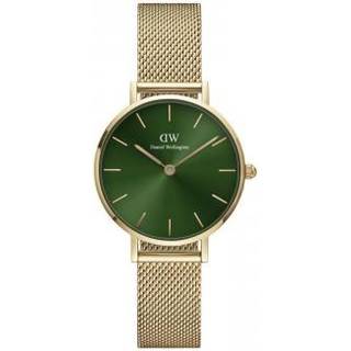 Daniel Wellington Petite Emerald Gold Green Dial Stainless Steel Strap Women's Watch DW00100479