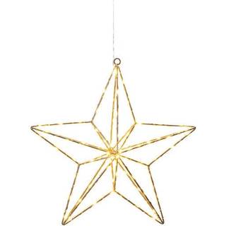 Metalstjerne 90 LED 36 cm - Sølvfarvet