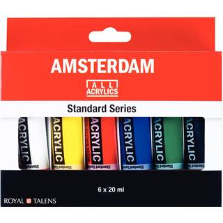 Acrylfarbe Set 6x20ml - Mehrfarbig