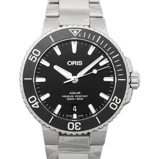 Oris 01 733 7732 4134-07 8 21 05PEB Aquis Sort/Stål Ø39.5 mm