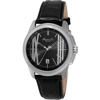 Kenneth Cole IKC8095 Sort/Læder Ø44 mm
