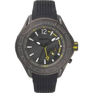Stilfuld Herre Nautica NAPBRW003 Sort Grå Ur