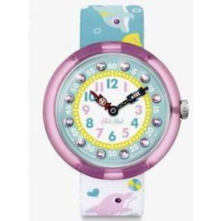 Flik Flak Splashy Dolphins Kids' Girls Watch FBNP035