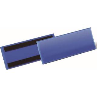 Durable lagerlomme med etiketholder og magnet 210x74mm gul