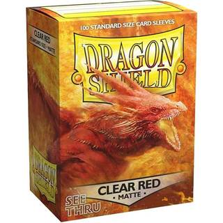 Clear Red Matte Standard (63x88mm)