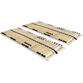 lamelbunde til seng 2 stk. 28 lameller 7 zoner 70 x 200 cm