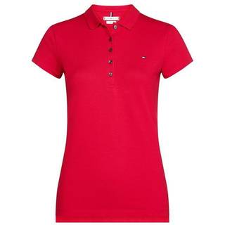 Tommy Hilfiger Heritage slim fit dame polo - Rød - Str. L - Modish.dk