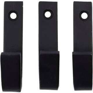 Knage, Bath, 7 cm, sort, 3 stk