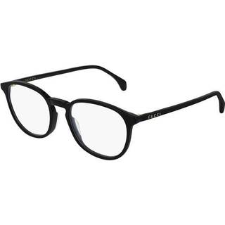 Gucci Mand GG0551O 001 Optiske stel Acetat Sort Transparent Rund